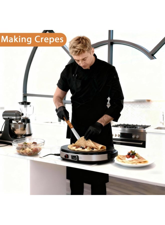 Crepe Spreader and Spatula Kit Stainless Steel Crepe Spreader Tool 5", 7" Spreaders and 12" Spatula(3 Pcs) - Image 4